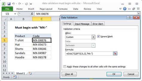 data validation excel formula|Iba pa.